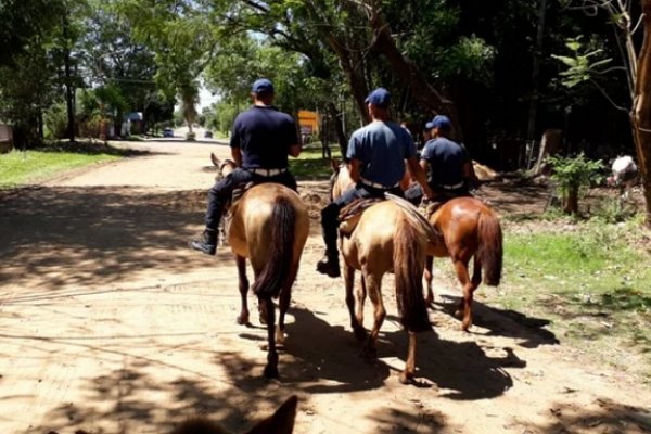 El Priar de Ituzaingó realizó patrullajes a caballo para prevenir delitos rurales