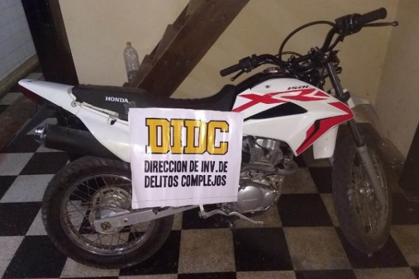 La Policía recuperó moto robada que fue vendida por Facebook