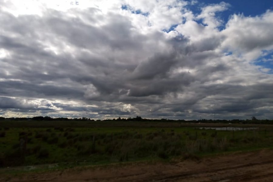 Cielo nublado en Corrientes con probabilidad de chaparrones