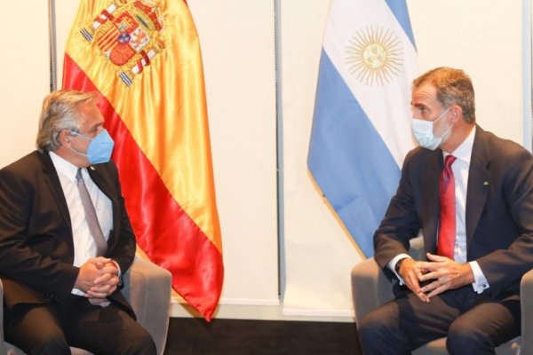 Alberto Fernández se reunió con el Rey de España