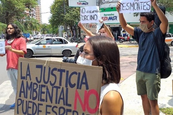 Organizaciones sociales de Chaco y Corrientes se manifestaron en defensa del ambiente