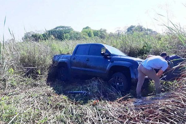 Conductor despistó con su camioneta en la zona de Yacarey