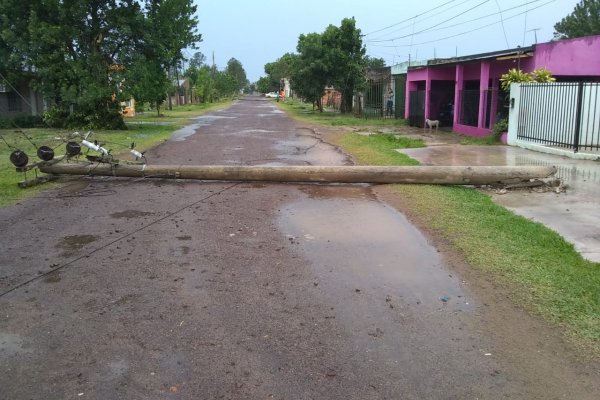 Una decena de barrios sin luz tras el temporal en Capital