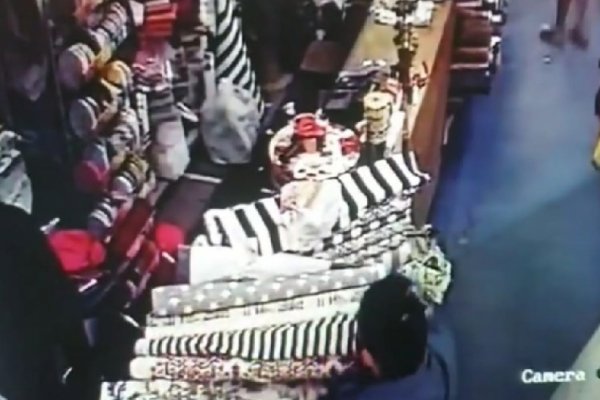 Demoraron a una mujer tras robar elementos de un local