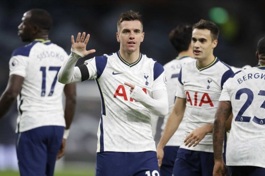 Lo Celso anotó en la victoria del Tottenham que quedó puntero de la Premier League