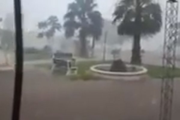 Fuerte temporal causó inundaciones y anegamientos en Monte Caseros