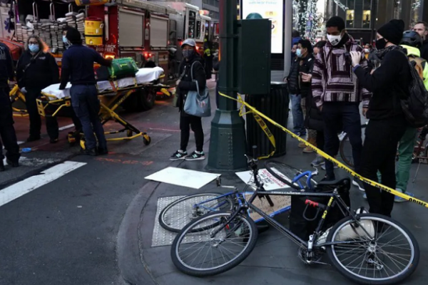Automovilista atropelló a varios manifestantes en Manhattan