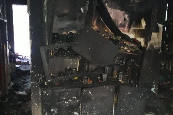 San Luis del Palmar: Policía retirado perdió todo al incendiarse su vivienda