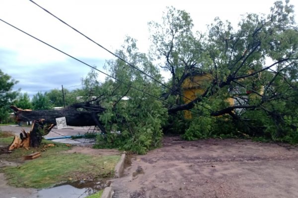 Impactantes imágenes de lo que dejó el temporal en Goya