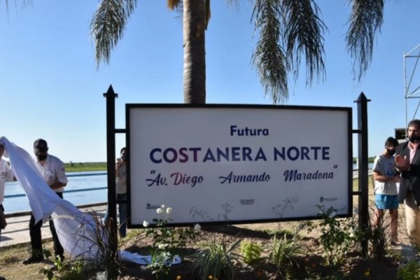 Inauguraron la avenida costanera Diego Maradona en Esquina