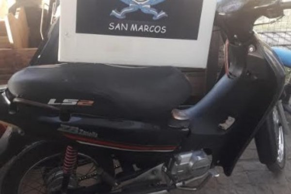 Robó una moto y fue rápidamente detenido