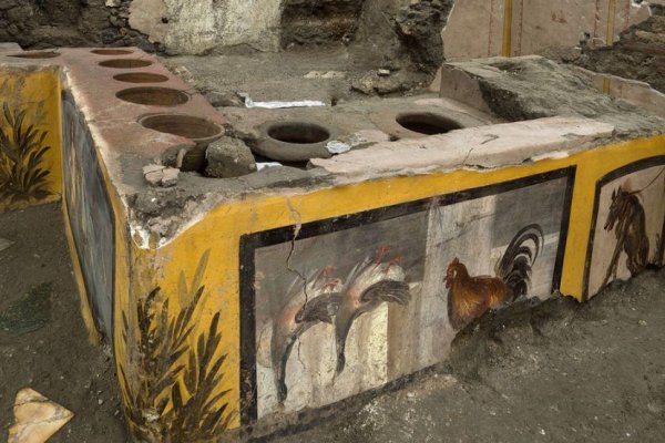 Descubrieron un restaurante de hace 2.000 años, aún con restos de comida
