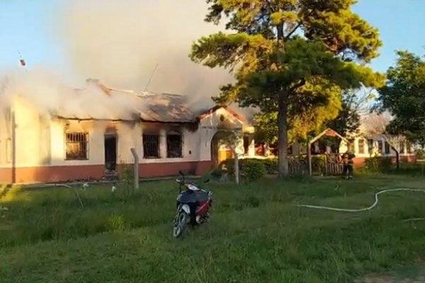 Alvear: Se incendió la Escuela 602 Gendarmería Nacional