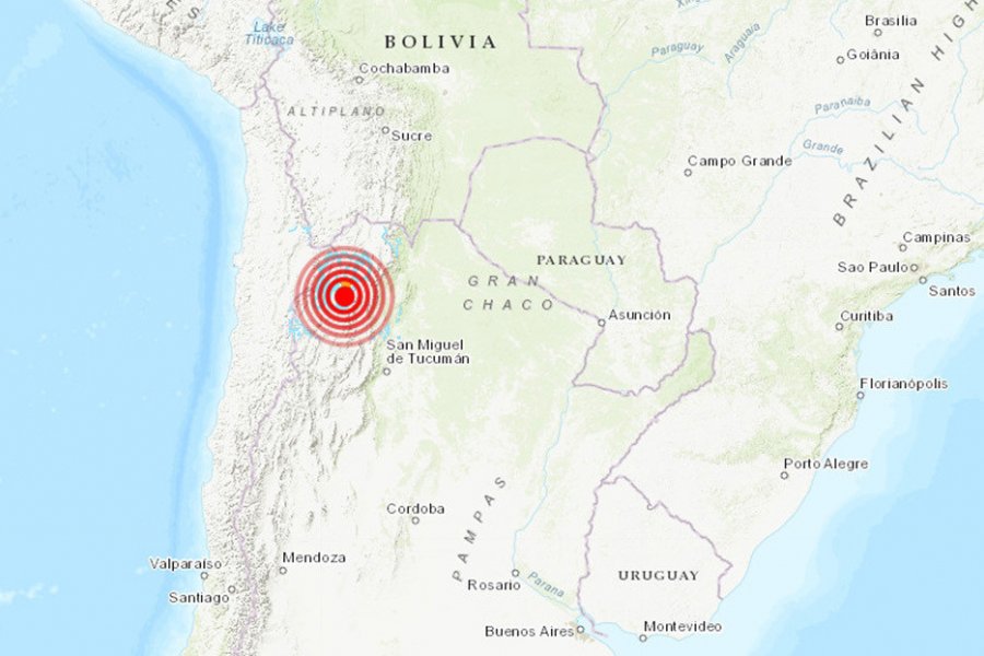 Se registró un terremoto de magnitud 6,1 en Argentina