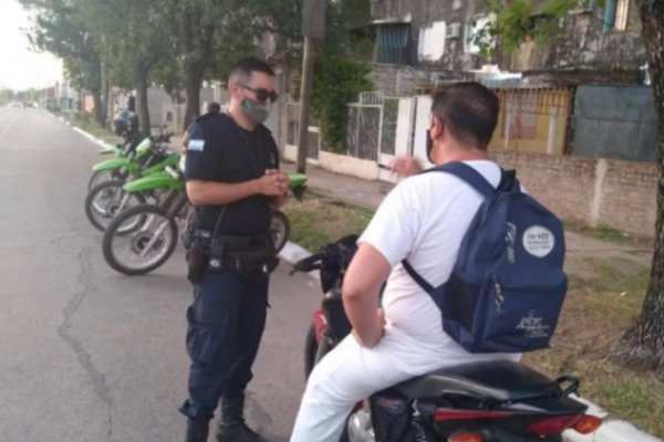 Demoraron a 34 personas sin barbijos y en motos de dudosa procedencia