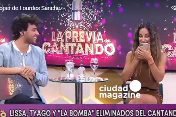 La correntina Lourdes Sánchez se sacó comida de los dientes en vivo