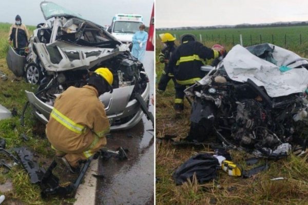 Cuatro muertos y dos niños heridos por choque de autos