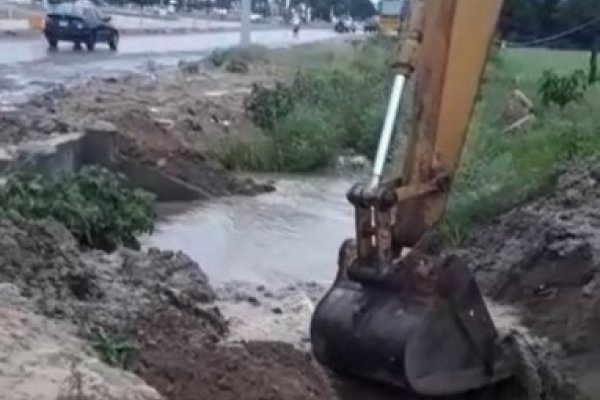 La obra del ducto Vilelas fue puesta a prueba exitosamente con las primeras lluvias