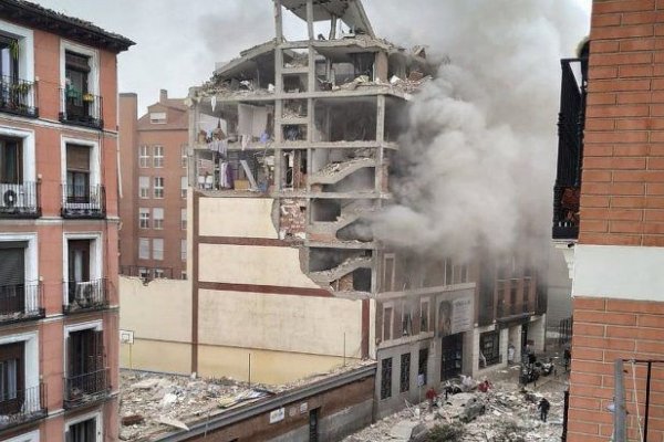 Conmoción en Madrid: al menos 3 muertos y 11 heridos al explotar edificio