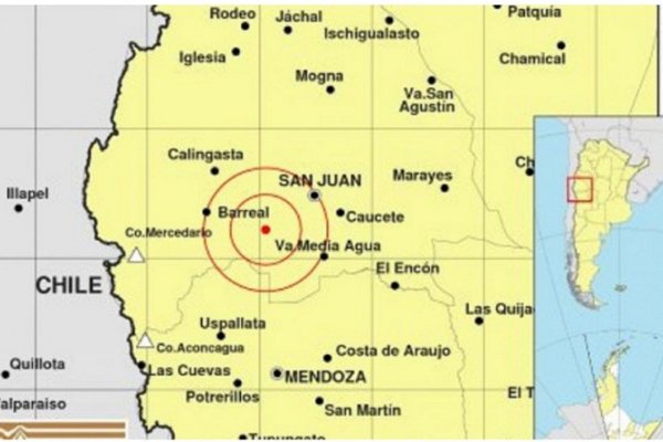 Un nuevo sismo de 5 grados afectó a San Juan