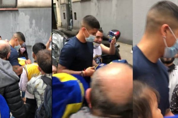 El cariño de los hinchas de Boca con Marcos Rojo, tras la revisión médica