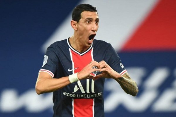 Con un gol y una asistencia de Di María, PSG goleó a Nimes