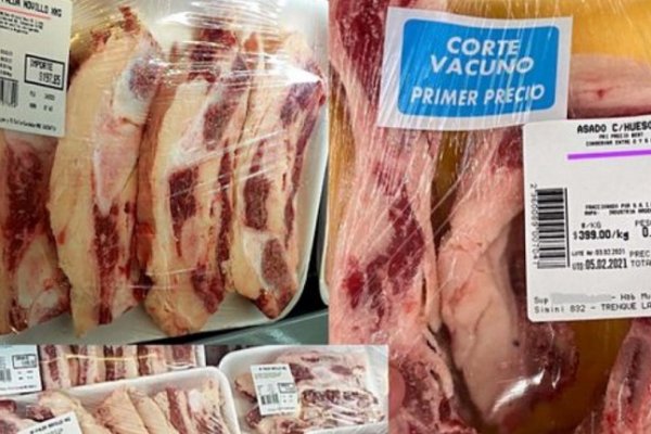 Polémica por cortes de carne a precios populares: Denunciaron que son un pedazo de grasa