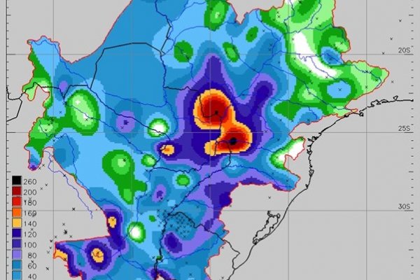 El río Paraná en gradual aumento