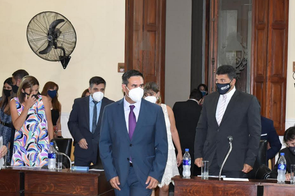 Irigoyen dejó inaugurado el período de sesiones ordinarias del HCD para el 2021