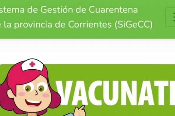 Vacunas en Corrientes: En menos de una hora hubo más de 10.000 inscriptos