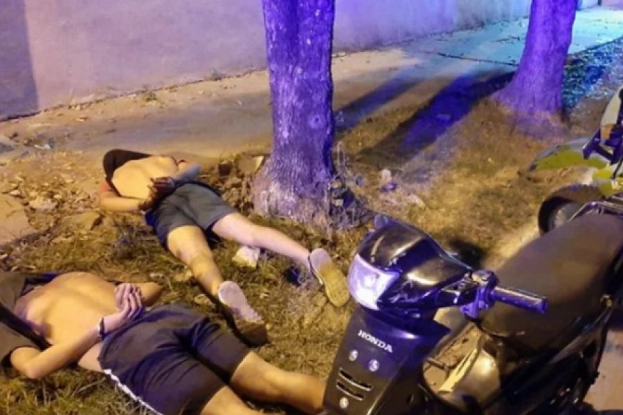 Detuvieron a dos motochorros tras una persecución policial