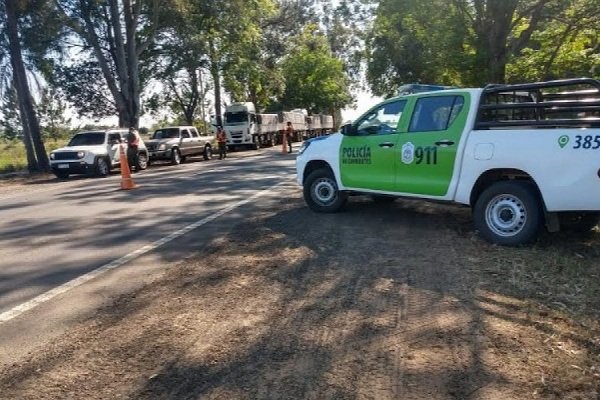 Fuerte operativo policial en Yapeyú por la llegada del Presidente
