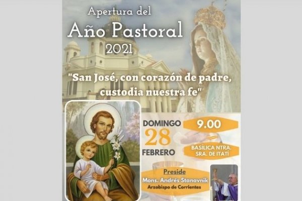 Corrientes confía el nuevo Año Pastoral a San José