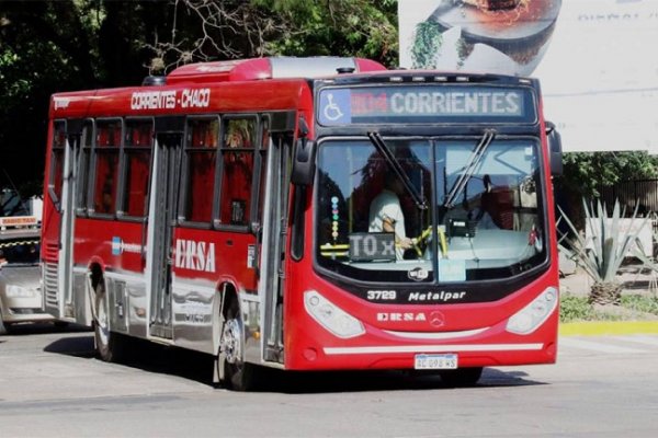 Servicio Chaco - Corrientes podrá circular con 100% de ocupación