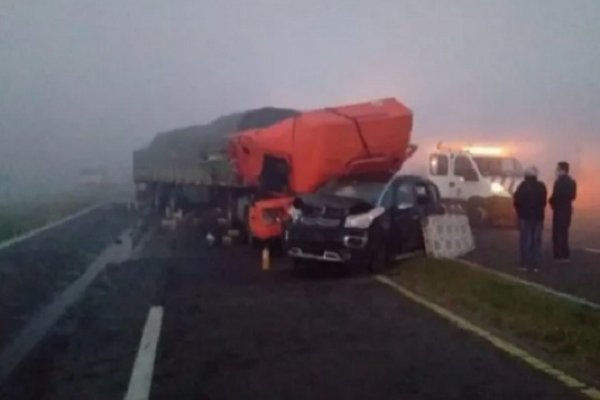 Entre Ríos: Quema de pastizales provocó un choque múltiple en el complejo Zárate-Brazo Largo