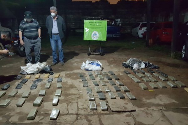 La Policía secuestró más de 50 kilos de marihuana