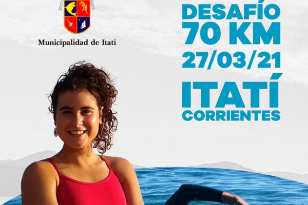 Nadadora rionegrina unirá Itatí con la ciudad de Corrientes