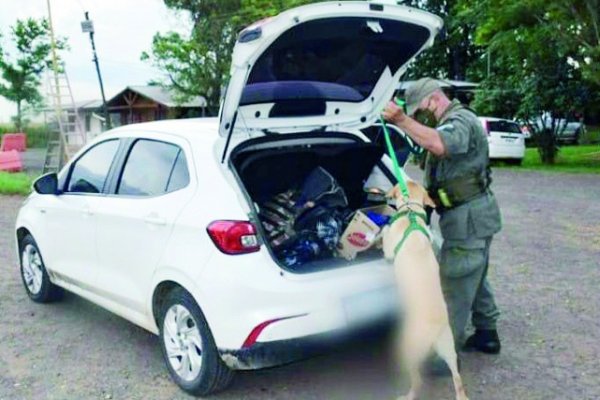 Dos mujeres circulaban en un auto con carga de marihuana