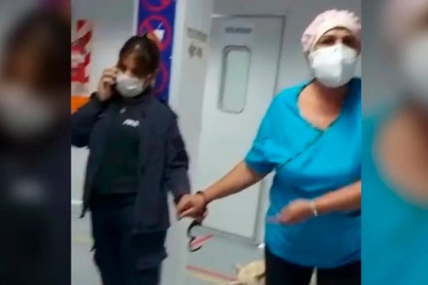 Una enfermera fue esposada  por negarse a extraerle sangre a un detenido