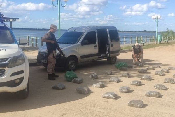 Incautaron 35 kilos de marihuana valuados en más de $4.000.000