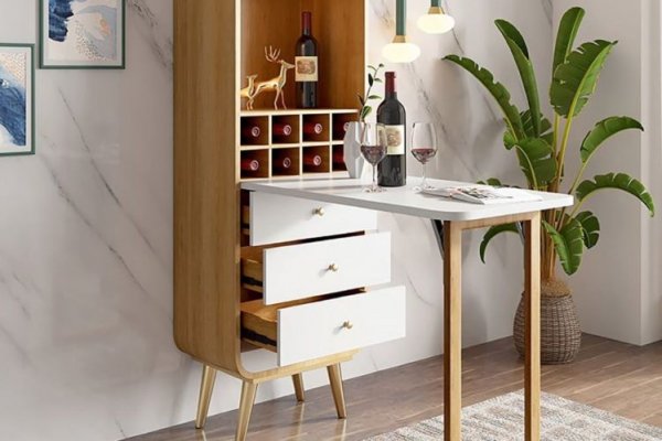 8 diseños de mesas plegables para aprovechar espacio en la cocina