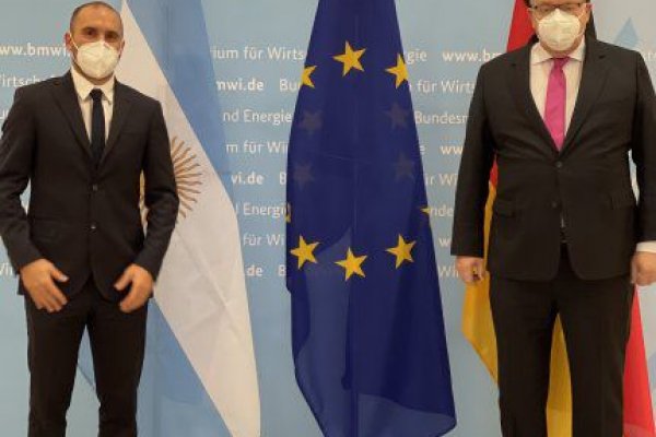 Guzmán se reunió con el ministro de asuntos de Economía y Energía alemán