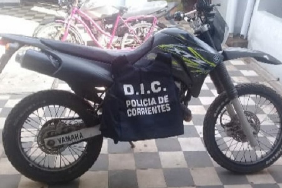 Corrientes: Recuperaron una moto robada en Buenos Aires