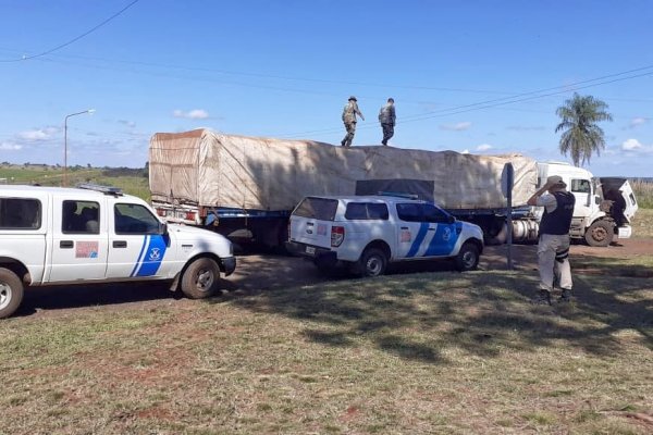 Decomisaron 40 toneladas de soja y maíz ilegal en Garruchos