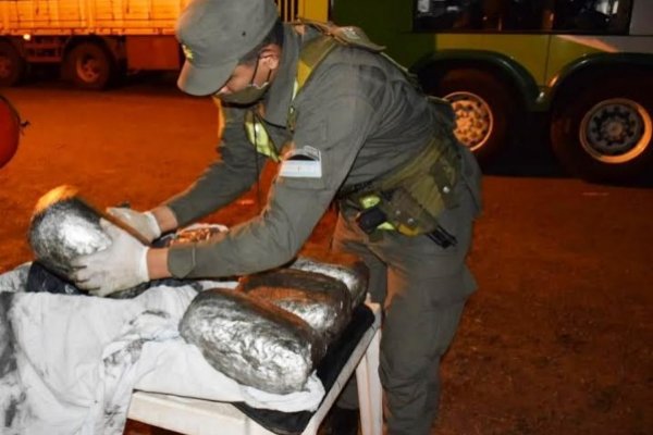 Corrientes: Pasajero trasladaba 6 kilos de marihuana entre sus pertenencias