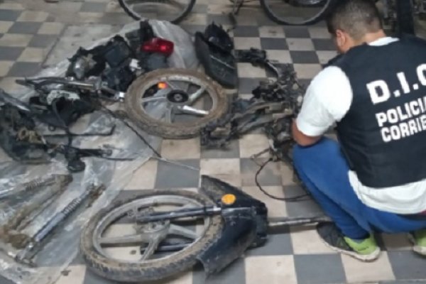 Recuperan una moto robada: Estaba desarmada y lista para ser comercializada