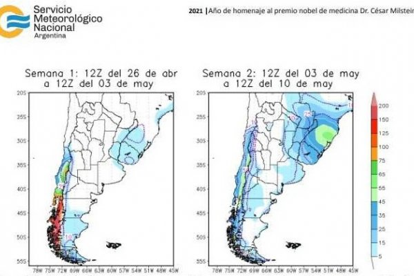 Informe especial del Servicio Meteorológico Nacional