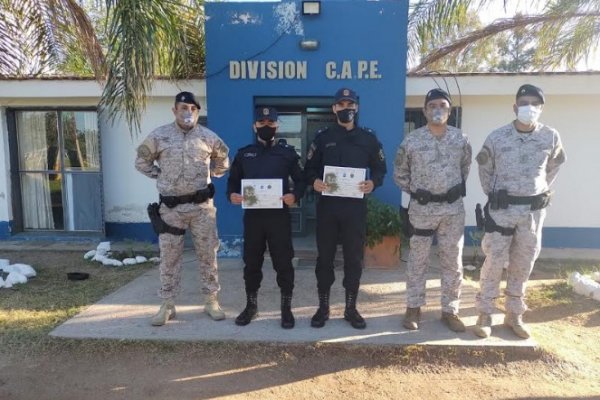 Dos oficiales de la Policía de Corrientes realizaron una importante capacitación