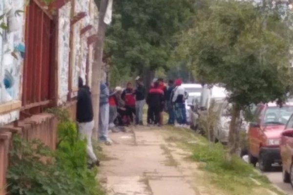 Fútbol y tercer tiempo a metros del Hospital de campaña