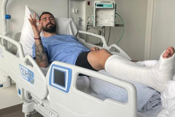 Pratto fue operado con éxito: está bien de ánimo, con ocho tornillos y un poco de dolor